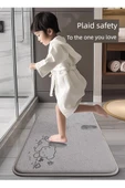 Banyo Paspası - Zengin Köpek Gri - 40x60cm - Kalınlaştırılmış Mercan Polar - 11
