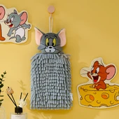 Şönil Karikatürlü El Havlusu - Kare Tom Kedi Gri - 1
