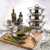 Schafer Cookhaus Çelik Tencere Seti 8 Parça-Inox - 3