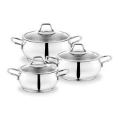 Schafer Cookhaus Çelik Tencere Seti 6 Parça-Gümüş - 3
