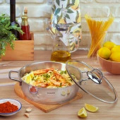 Schafer Held Çelik Basık Tencere 26 Cm 2 Parça-Inox - 1