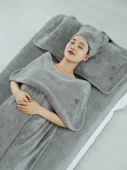 Salon Banyo Havlusu - Nano Kadife - Haki - 2