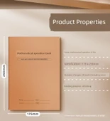 Matematik Ev Ödevi Kağıdı - Çift Çizgili - 1 Paket + 2 Adet + 2 Kalem + 2 Kalem Tutucu - 12