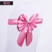 Elastik Nikah Sandalye Fiyonk Bağlama - Şampanya Altın thumbnail 4