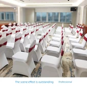 Elastik Sandalye Kılıfı - Kalınlaştırılmış - Köşe Kapaklı - Bej Beyazı - 3