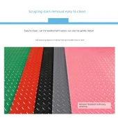 Su Geçirmez PVC Zemin Matı - 130x100cm - Koyu Kaçi Kumaş Rengi Mermi Desenli Gri - 4