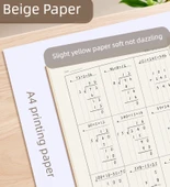 Matematik Ev Ödevi Kağıdı - Çift Çizgili - 2 Paket + 4 Adet + 2 Kalem + 2 Kalem Tutucu - 10