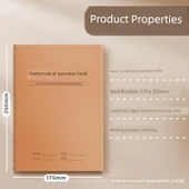 İlkokul Matematik Ev Ödevi Kağıdı - Tek Çizgili - 2 Paket + 4 Adet + 2 Kalem + 2 Kalem Tutucu - 6