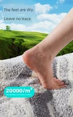 Kaymaz Banyo Paspası - 44x76cm - Akman Gri - 10