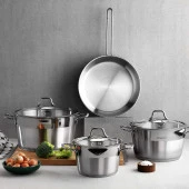 Schafer Vals Çelik Tencere Seti-7 Parça-Inox - 1