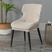 Elastik Kavisli Sırtı Düşük Sandalye Kılıfı - Haki - 1