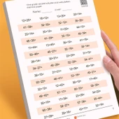 Okul Öncesi ve 1. Sınıf İlk Kitap Zihinsel Hesaplama Alıştırma Kağıdı 40 Sayfa (2 Adet) thumbnail 2