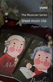 Yome Müzik Piyano A4 Notası Klasörü - Mozart 4 Sayfa Genişletilmiş - 7