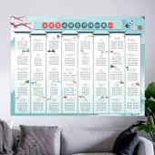 Çocuk Eğitici Duvar Tablosu - İlkokul 115 Antik Şiir [3 Orta] Fonetik Notasyonlu thumbnail 4