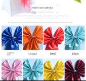 Elastik Sandalye Fiyonk Bağlantısı - Gül Kırmızısı - 8