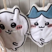 Sevimli Çizgili Mutfak Havlusu - Asılabilir - Su Emici - Hızlı Kuruyan - Sevimli Küçük Ji + Sevimli Küçük Sekiz + Küçük Siyah Havlu - 3'lü Paket thumbnail 11