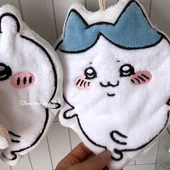 Sevimli Çizgili Mutfak Havlusu - Asılabilir - Su Emici - Hızlı Kuruyan - Sevimli Küçük Ji + Sevimli Küçük Sekiz + Küçük Siyah Havlu - 3'lü Paket thumbnail 9