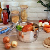 Schafer Held Çelik Derin Tencere 24 Cm 2 Parça-Inox - 1