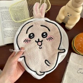 Sevimli Çizgili Mutfak Havlusu - Asılabilir - Su Emici - Hızlı Kuruyan - Sevimli Küçük Ji + Sevimli Küçük Sekiz + Küçük Siyah Havlu - 3'lü Paket thumbnail 2