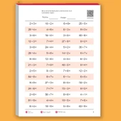 Dokuzar Çarpma ve Bölme Zihinsel Hesaplama Alıştırma Kağıdı 20 Sayfa (1200 Soru) - 1