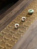 Çift Taraflı Su Geçirmez Dalgalı Küçük Çay Matı - 21x47cm - 3