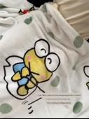 Sanrio Çizgi Film Battaniye - Büyük Gözlü Kurbağa - 150x200cm - 10
