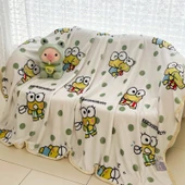 Sanrio Çizgi Film Battaniye - Büyük Gözlü Kurbağa - 150x200cm - 1