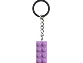 LEGO 854304 Orta Lavanta 2x4 Saplamalı Anahtarlık - 1