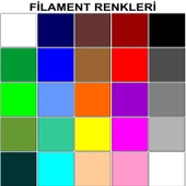 Mor Renk 3D Kalem + 25 Renk Toplam 100 Metre Pla Filament + Şablon - 2