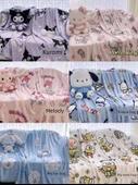 Sanrio Çizgi Film Battaniye - Büyük Gözlü Kurbağa - 150x200cm - 9