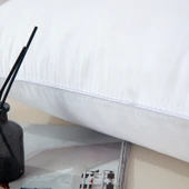 Polyester Elyaf Yastık - Beyaz Arı Desenli Orta Yastık - Tek - 4