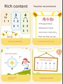 Anaokulu Matematik Duvar Tablosu - CG-07 10 İçinde Ayrıştırma, Toplama, Çıkarma, Zaman [3 Yaprak] thumbnail 4
