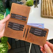 Modica Cosmos - Hakiki Deri Pisotlu Erkek Cüzdan - 4