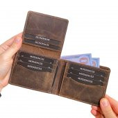 Modica Cosmos - Hakiki Deri Pisotlu Erkek Cüzdan - 5