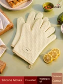 Isıya Dayanıklı Mutfak Fırın Eldiveni ve Maşa - Makaron Yeşil - 2