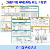 Ortaokul Eğitim Kartları - Ortaokul Matematik Formülleri - 1