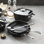 Schafer Gastronomie Master Granit Tava 24Cm-Siyah - 3