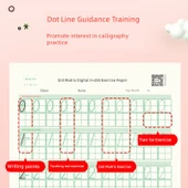 Çocuklar için Pinyin İngilizce Sayılar Hat Pratik Defteri - Pinyin + Sayılar + İngilizce + 1. Sınıf (Üst ve Alt) Zihinden Hesaplama Kağıdı (Toplam 5 Adet 100 Sayfa) - 6