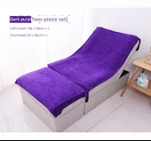 Salon Spa Havlu Seti - Koyu Mor 2 Parça - Orta Kalınlıkta - 1