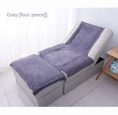 Salon Spa Havlu Seti - Gri 2 Parça - Ekstra Kalın - 10