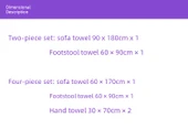 Salon Spa Havlu Seti - Bordo 2 Parça - Orta Kalınlıkta - 5