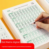 Çocuklar için Pinyin İngilizce Sayılar Hat Pratik Defteri - Pinyin + Sayılar + İngilizce + 1. Sınıf (Üst ve Alt) Zihinden Hesaplama Kağıdı (Toplam 5 Adet 100 Sayfa) - 1