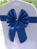 Elastik Sandalye Fiyonkları - Mor Kırmızı - Düğün, Otel, Catering Dekorasyonu - 5