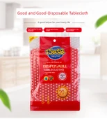 Kalın Tek Kullanımlık Plastik Masa Örtüsü - Beyaz 100 x 140cm thumbnail 5