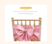 Saten Sandalye Örtüsü Fiyonk Bağcıklı - Safir Mavi 17x275cm thumbnail 10