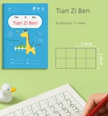Okul Öncesi Çince Pinyin Alıştırma Kitabı - Kare Çerçeve - 30 Adet (Tian Zi + Yeni Karakter + Pinyin) - 10