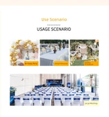 Saten Sandalye Örtüsü Fiyonk Bağcıklı - Safir Mavi 17x275cm thumbnail 11