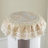 Yuvarlak Sandalye Minderi - Ahşap Desenli - Hua Huangrong - 35cm - 3