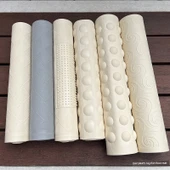 Kaymaz Kauçuk Banyo Paspası - 70x40cm - Deniz İpliği Bej - 5