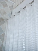 Darbeye Dayanıklı Duş Perdesi - 180x220cm - Yarı Saydam Desenli - 6